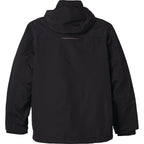 Dutra 3-in-1 Jacket with Reflective Piping for Men Embroidery - Black - Back Flat