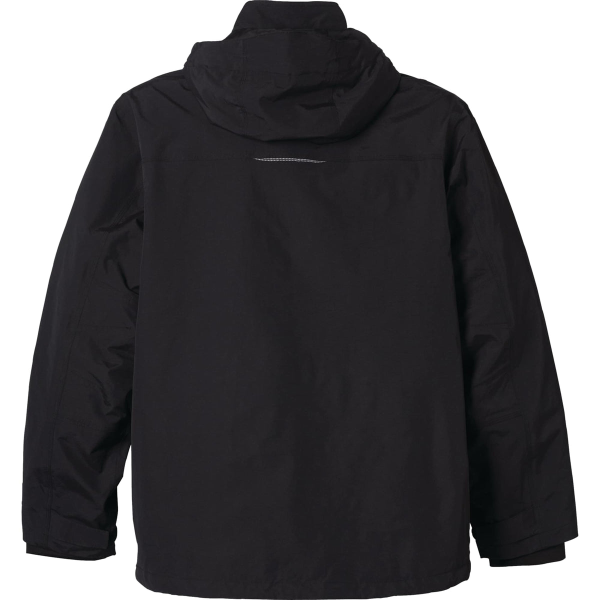 Dutra 3-in-1 Jacket with Reflective Piping for Men Transfer - Black - Back Flat