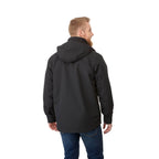 Dutra 3-in-1 Jacket with Reflective Piping for Men Transfer - Black - Back On Model