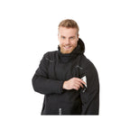 Dutra 3-in-1 Jacket with Reflective Piping for Men Transfer - Black - On Model