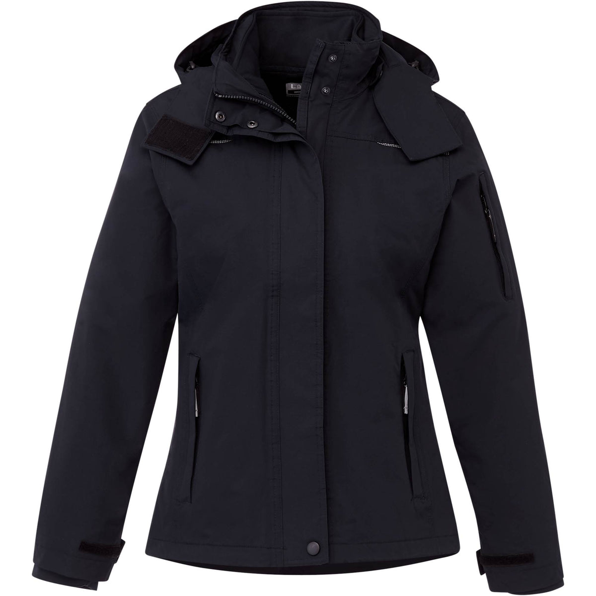 Dutra 3-in-1 Jacket with Reflective Piping for Women Transfer - Navy - Front