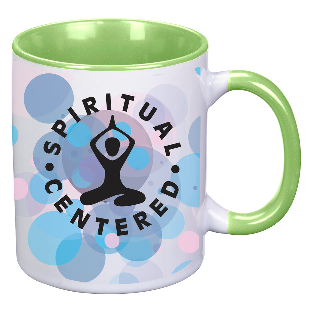 Dye Blast Mug in Full Color, 11 oz - Lime Green - Sublimation
