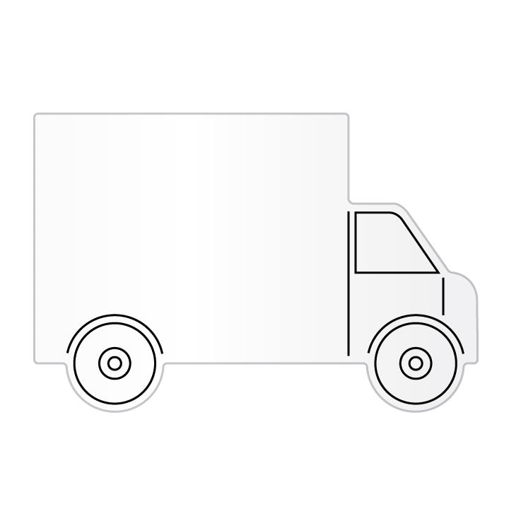 Dye Sublimated Coaster, Truck Shape - TRUCK_OUTLINE