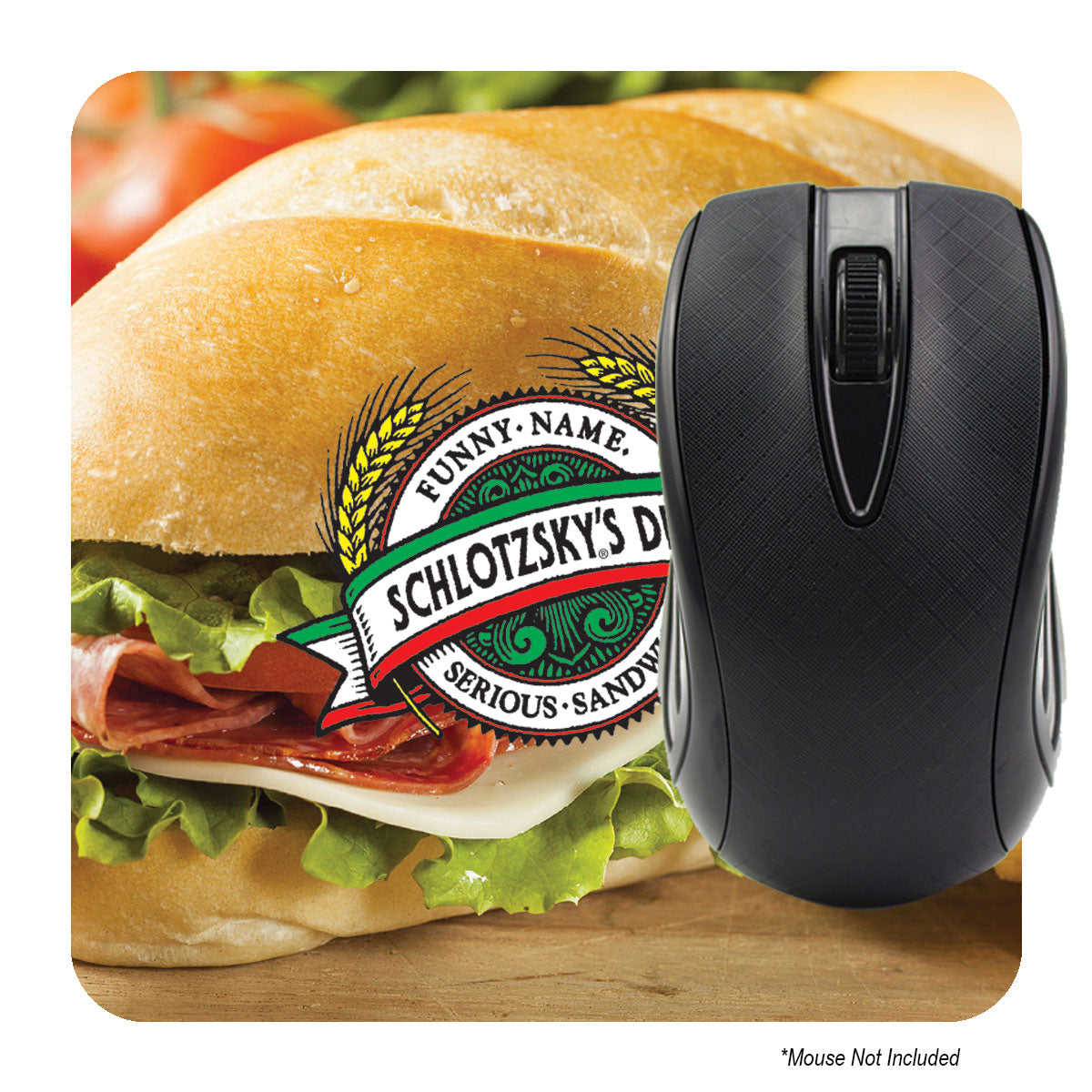 Dye Sublimated Computer Mouse Pad, 6 Inch - Computer Mouse Pad - Dye Sublimated - 6"