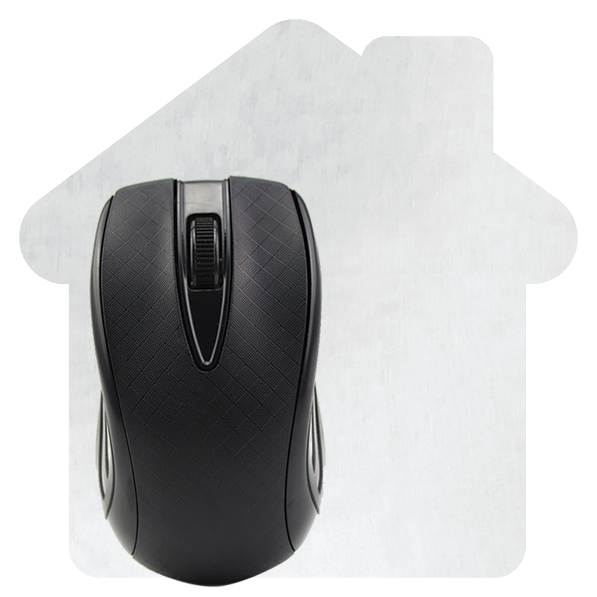 Dye Sublimated Computer Mouse Pad, House Shape - House Shaped Dye Sublimated Computer Mouse Pad