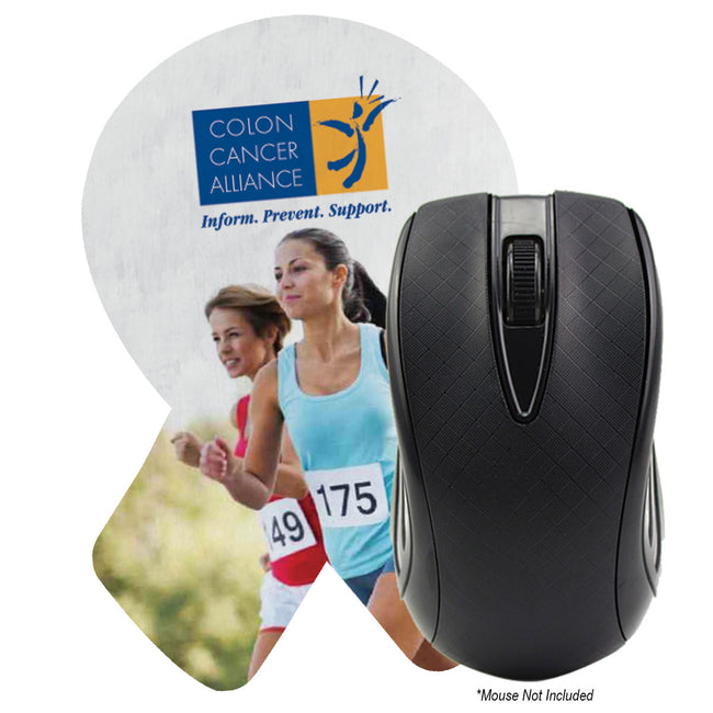 Dye Sublimated Computer Mouse Pad, Ribbon Shape