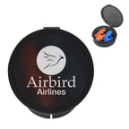 Ear Plugs in a Travel Case - Charcoal - Silk Screen