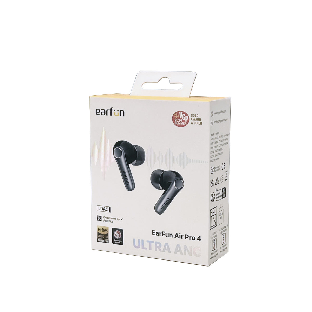 EarFun Air Pro 4 Noise Cancelling Earbuds Full Color - Black - View 9