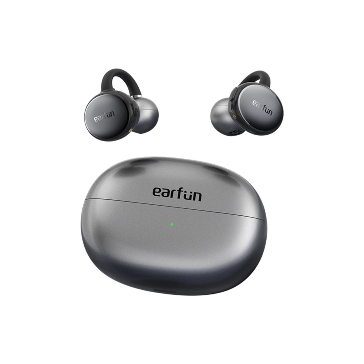 EarFun Clip Open-Ear Earbuds - Black - View 1