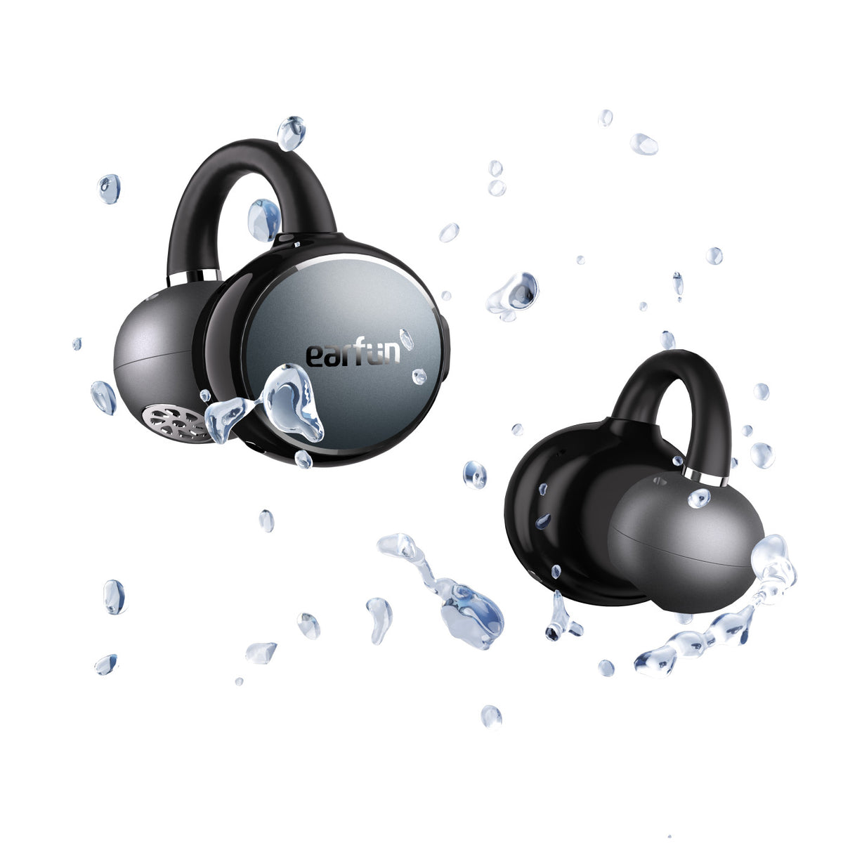 EarFun Clip Open-Ear Earbuds - Black - View 7