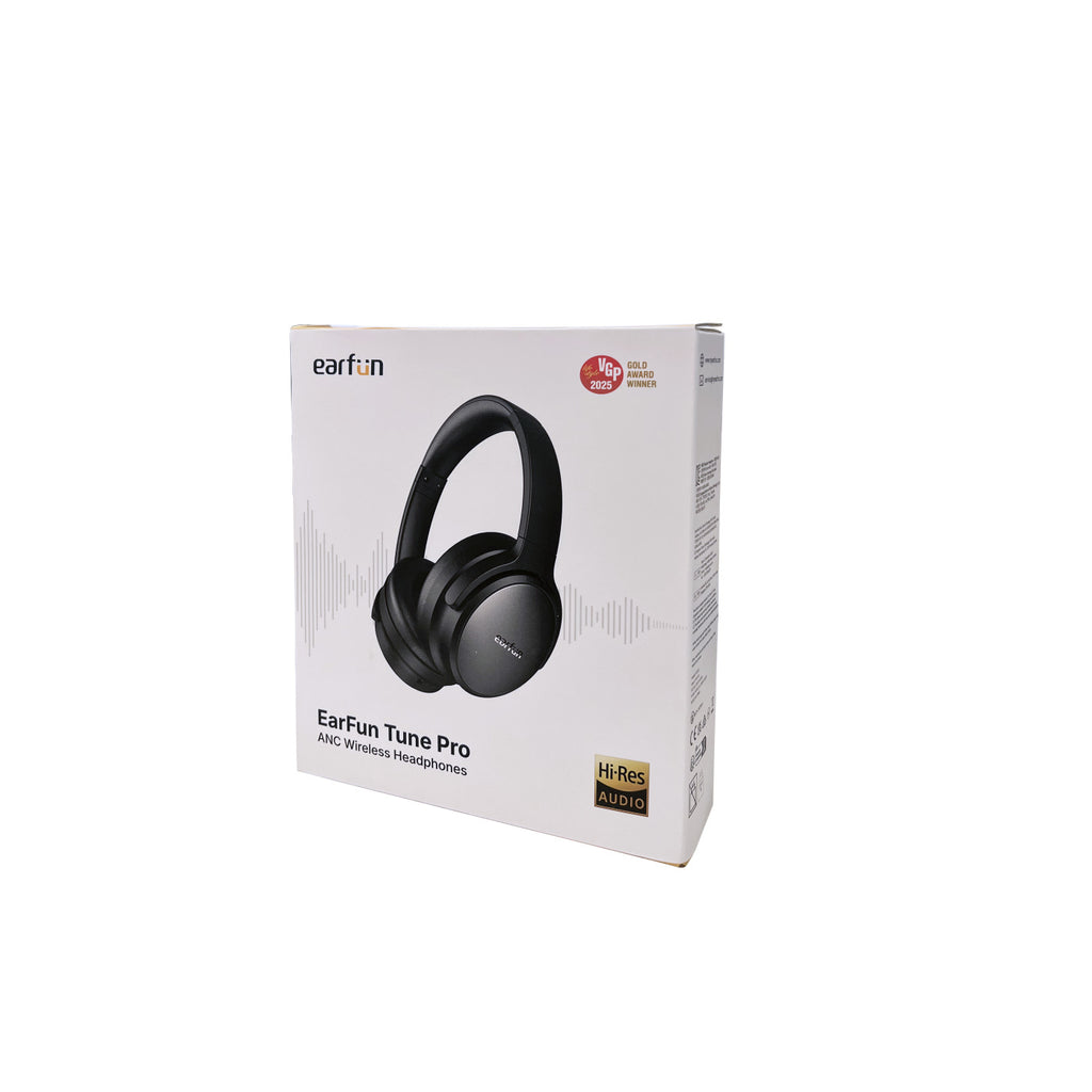 EarFun Tune Pro Noise Cancelling Headphones - Black - View 4