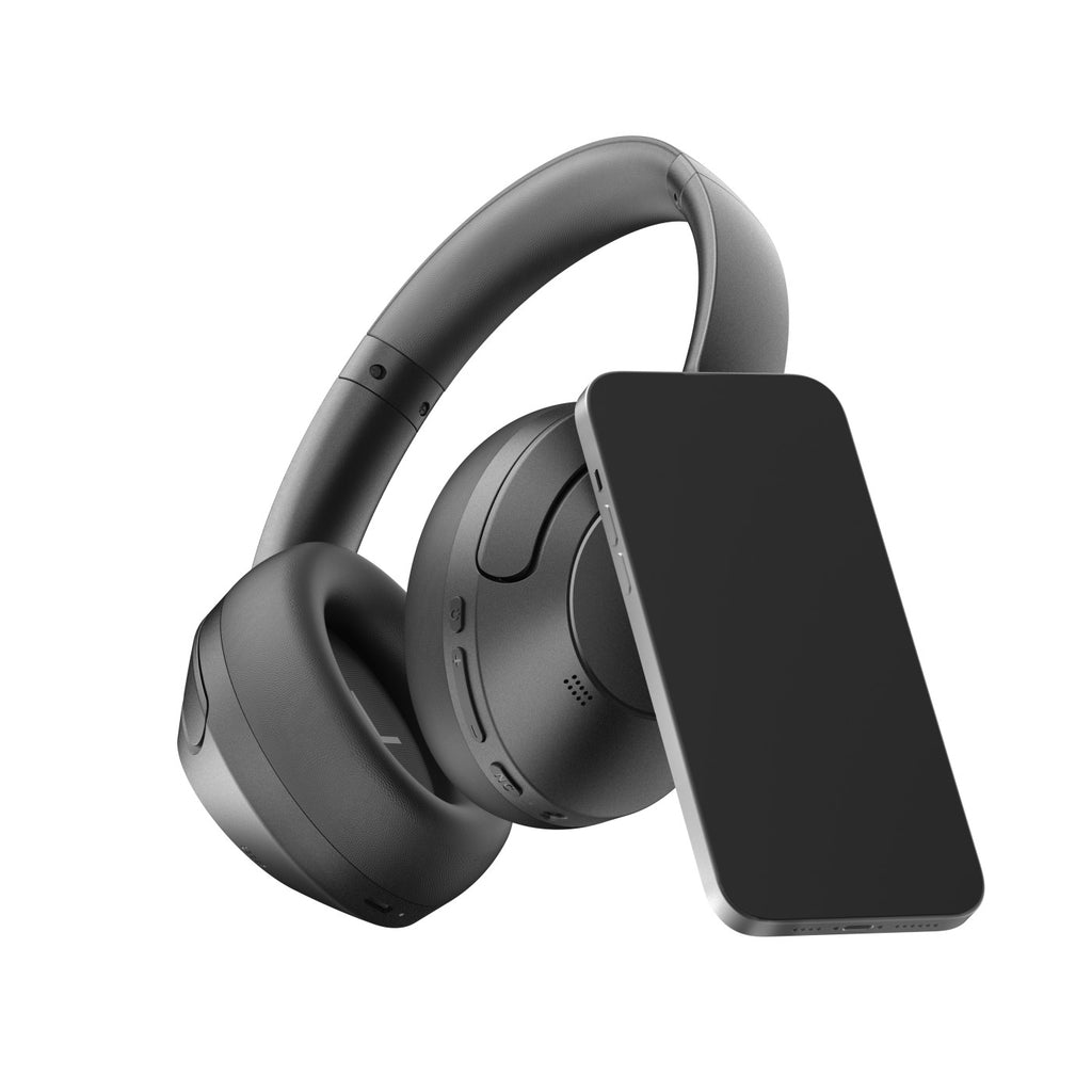 EarFun Wave Pro Over-Ear Headphones with ANC Transfer - Black - View 9