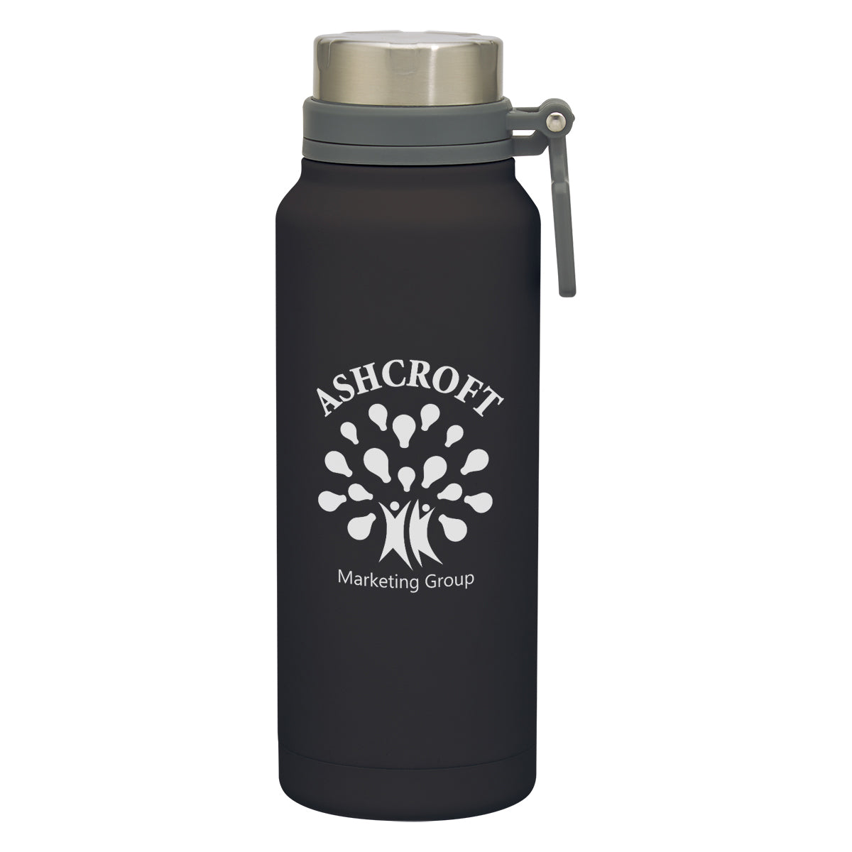 Easton Stainless Steel Growler, 40 oz - Black - Silk Screen