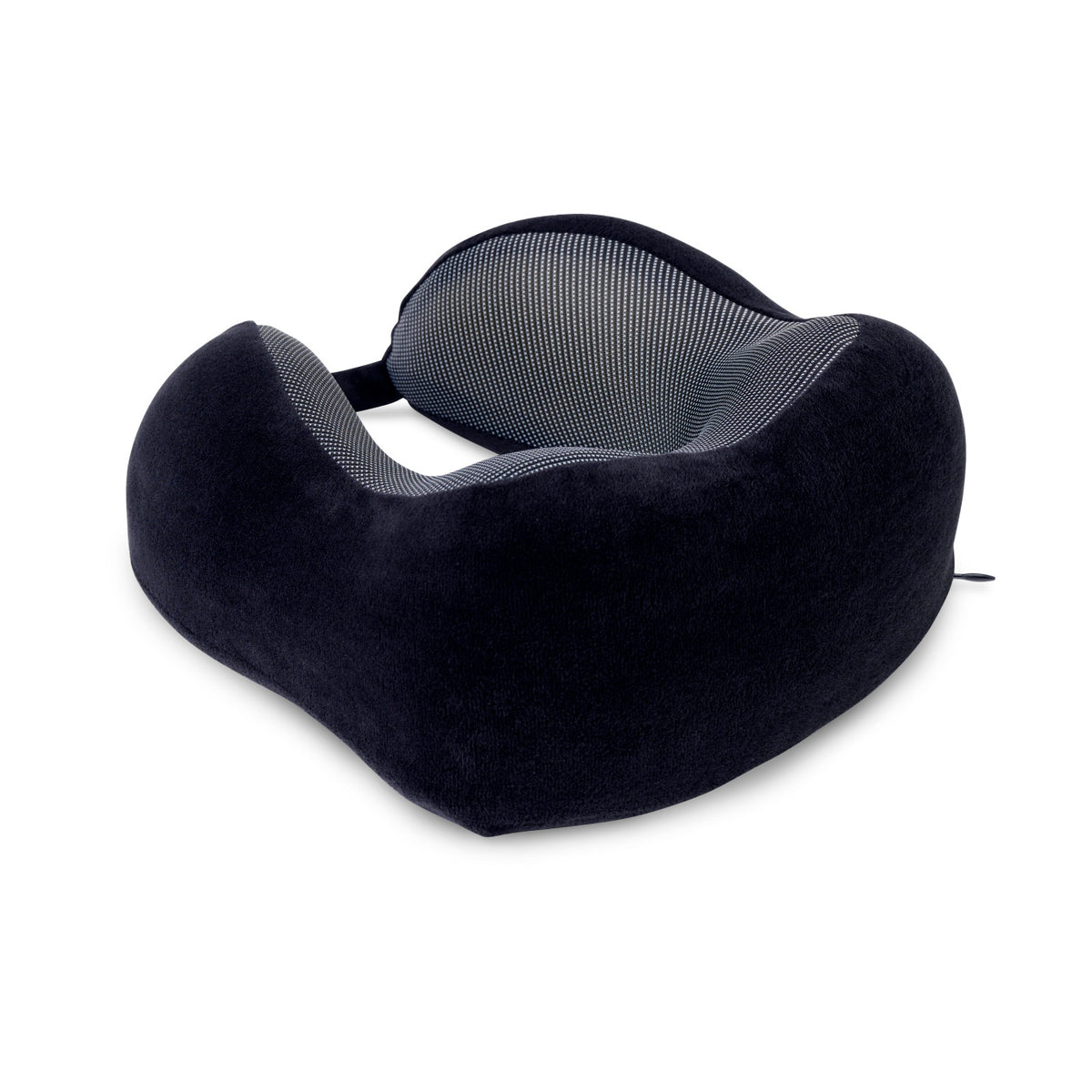 Easy Go Memory Foam Travel Pillow with Carry Bag - Black - View 2