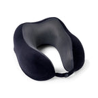 Easy Go Memory Foam Travel Pillow with Carry Bag Transfer - Black - View 1
