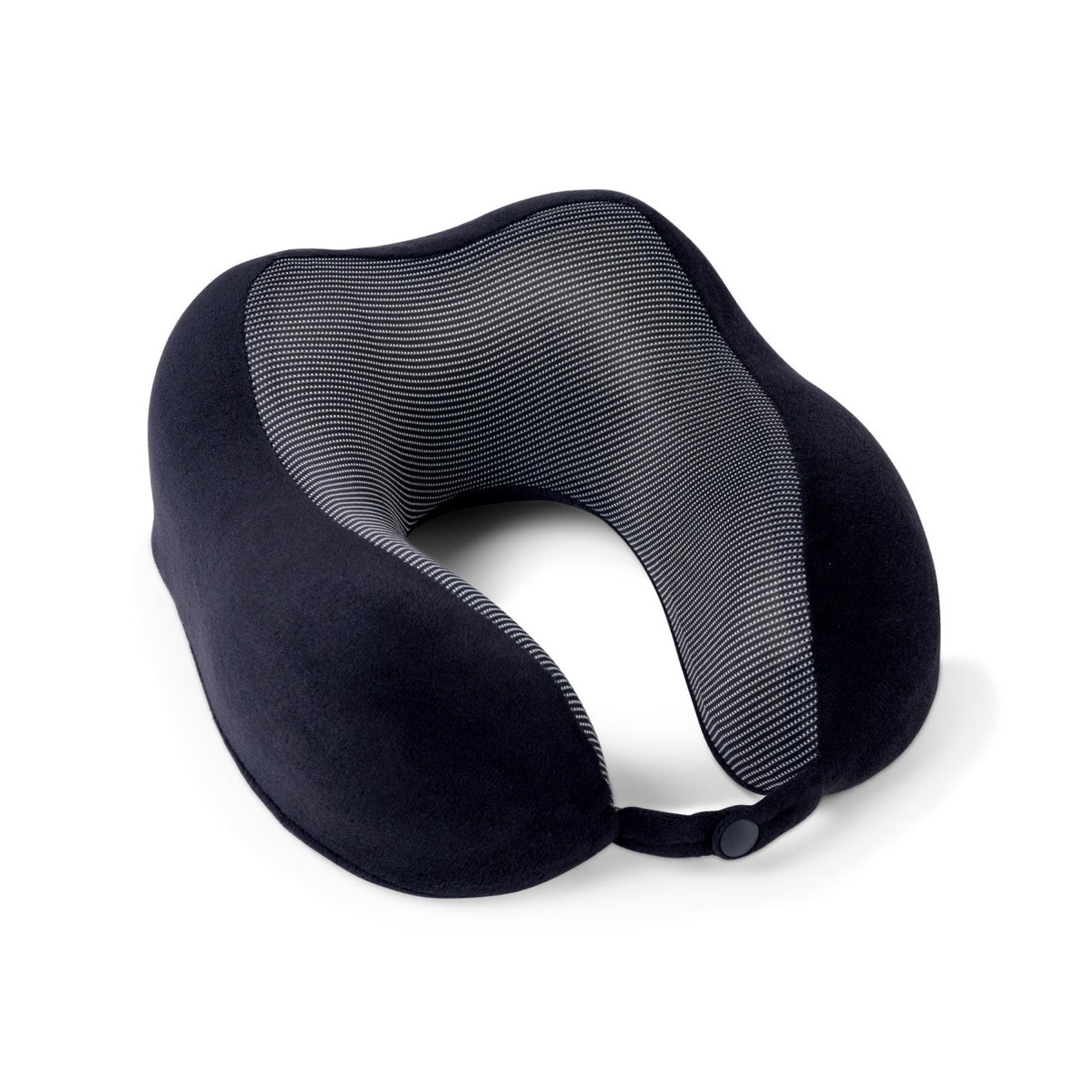 Easy Go Memory Foam Travel Pillow with Carry Bag Transfer - Black - View 1