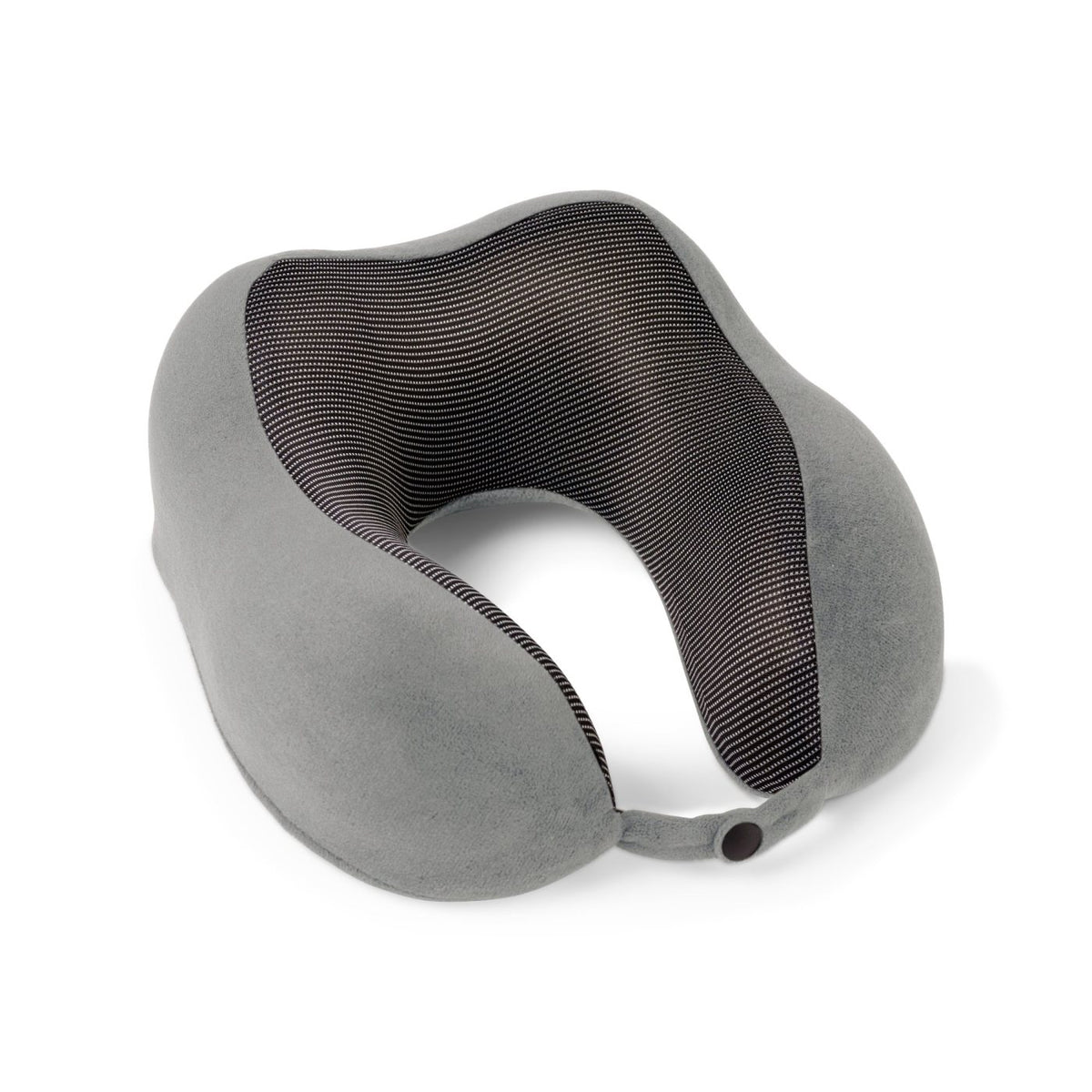 Easy Go Memory Foam Travel Pillow with Carry Bag Transfer - Stone - View 1