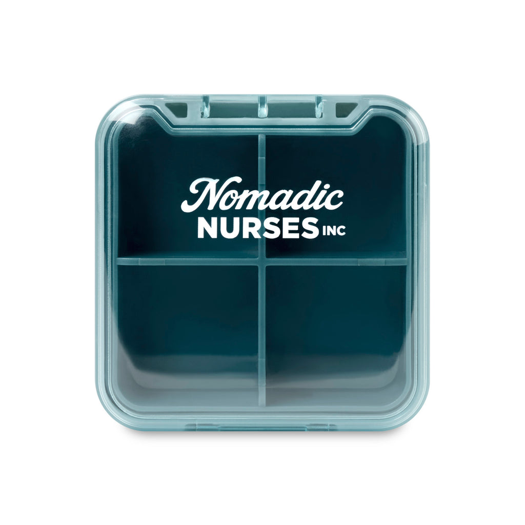 Easy Go Pill and Supplement Organizer in Recycled ABS - Teal - View 4