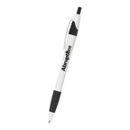 Easy Pen with Your Logo - White with Black - Silk Screen