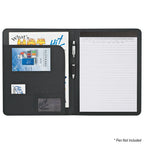 Eclipse Portfolio in Bonded Leather - Black - Open