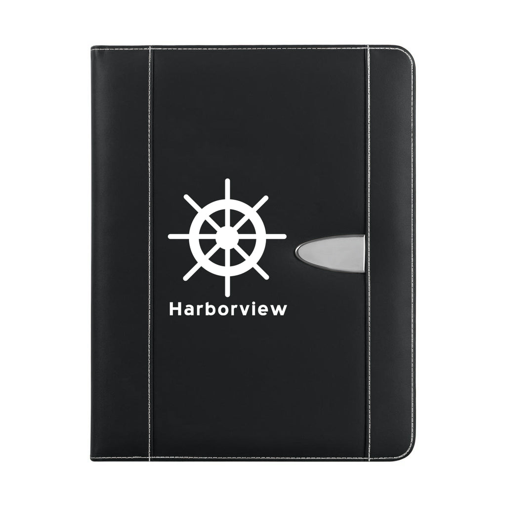 Eclipse Portfolio in Bonded Leather - Black - Sikscreen