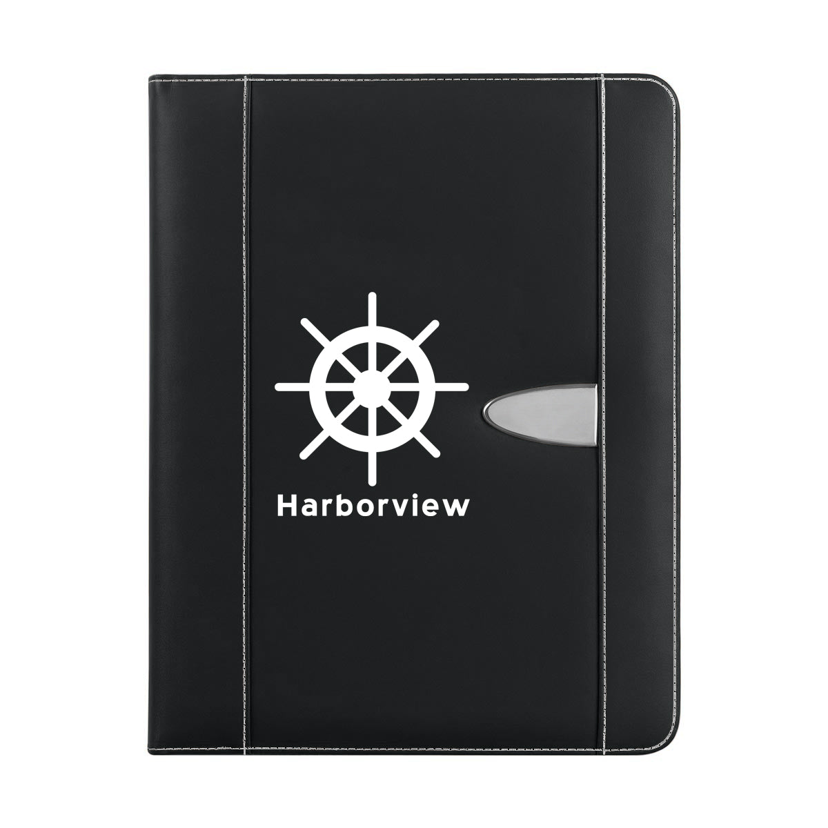 Eclipse Portfolio in Bonded Leather - Black - Sikscreen