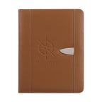 Eclipse Portfolio in Bonded Leather - Brown - Debossing