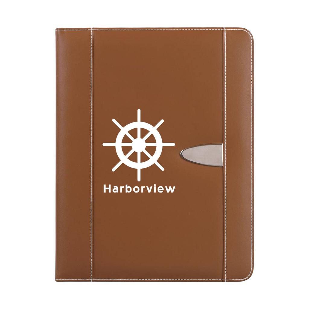 Eclipse Portfolio in Bonded Leather - Brown - Silk Screen