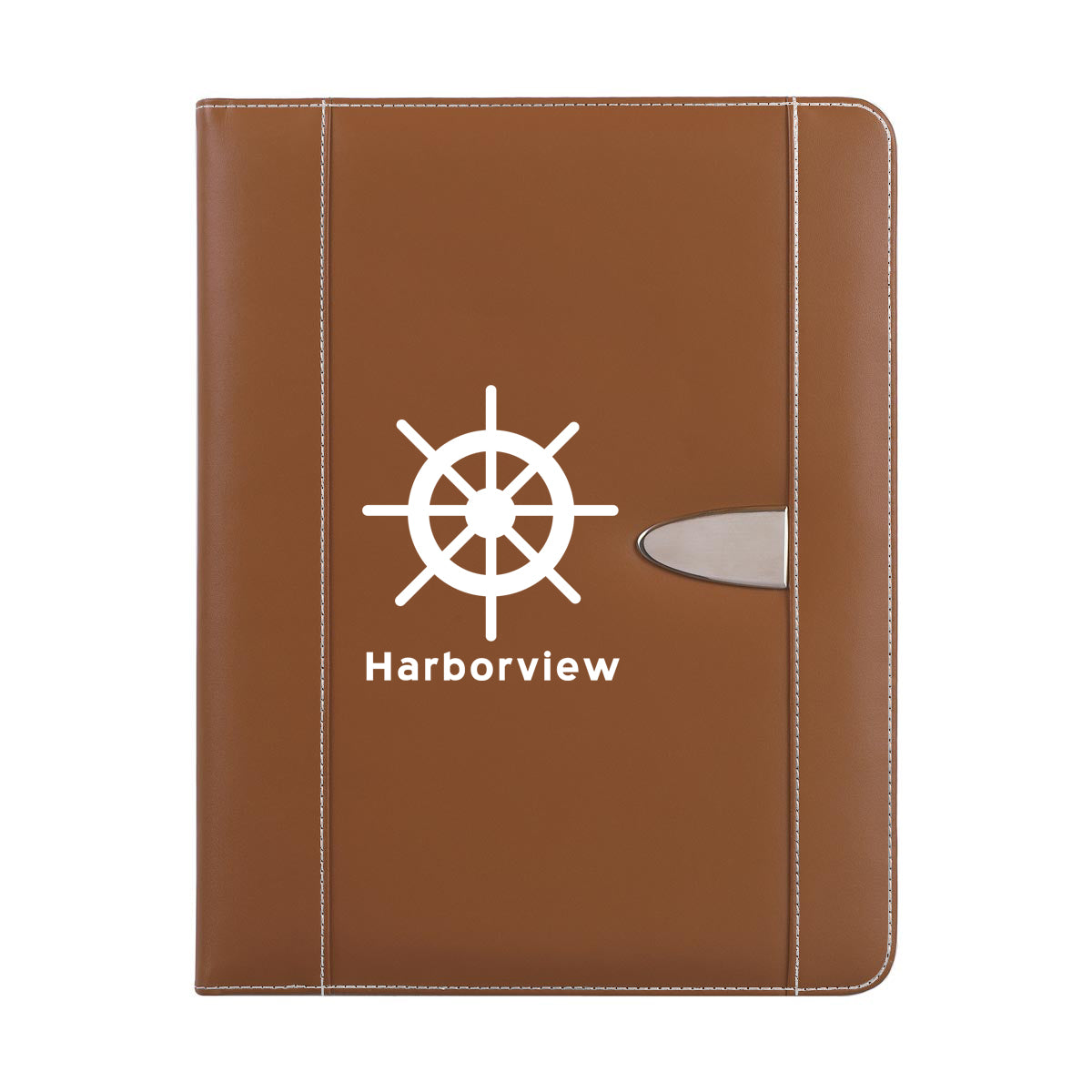 Eclipse Portfolio in Bonded Leather - Brown - Silk Screen