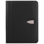 Eclipse Zippered Portfolio and Calculator in Bonded Leather - Black - Laser Engraving