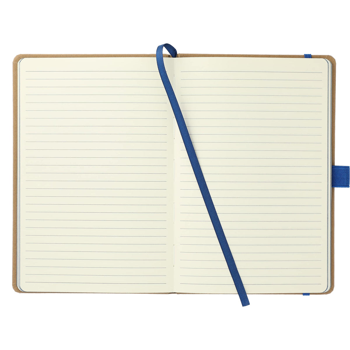 Eco Color Journal with Painted Edges, 5.5 x 8.5 Inches Debossing - Blue - Front 2