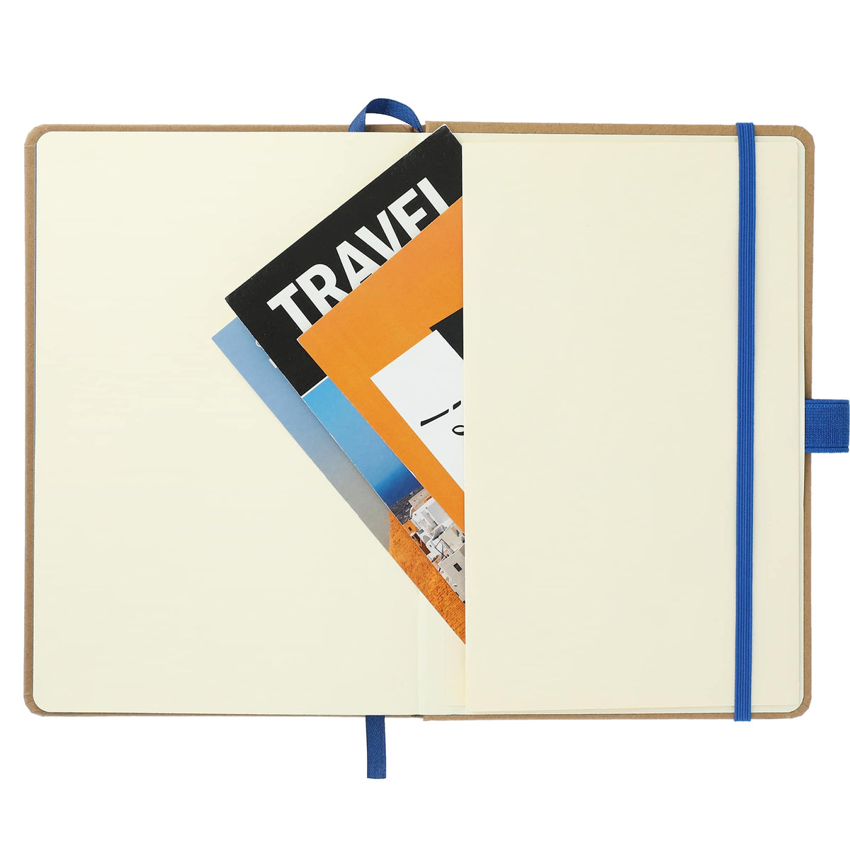 Eco Color Journal with Painted Edges, 5.5 x 8.5 Inches Debossing - Blue - Front 3