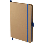 Eco Color Journal with Painted Edges, 5.5 x 8.5 Inches Debossing - Blue - Left Angle