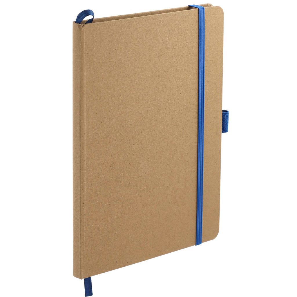 Eco Color Journal with Painted Edges, 5.5 x 8.5 Inches Debossing - Blue - Right Angle 2