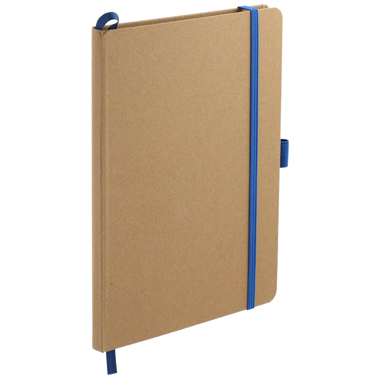 Eco Color Journal with Painted Edges, 5.5 x 8.5 Inches Debossing - Blue - Right Angle 2