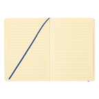 Eco-Inspired Notebook with Strap - Blue - Open_Blank