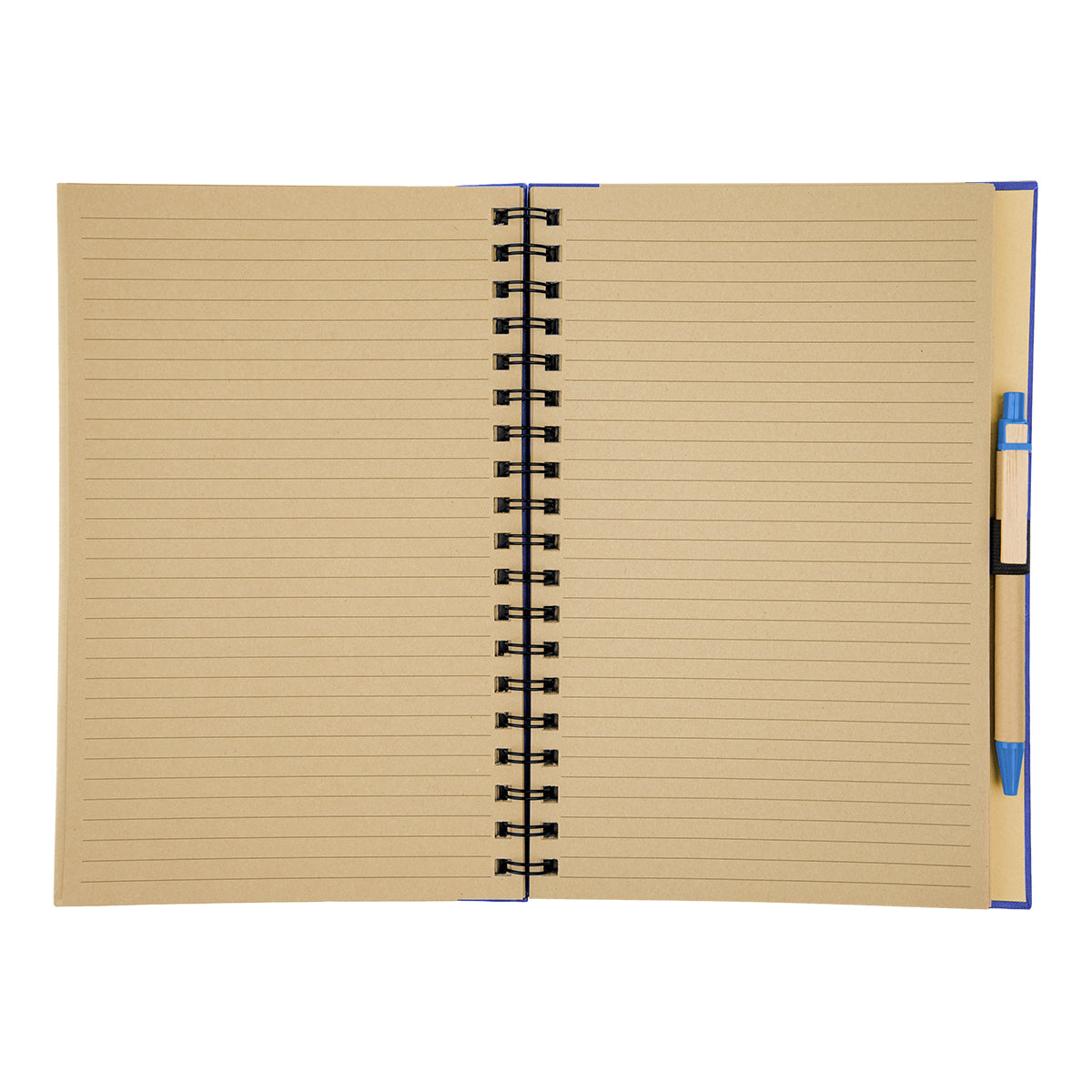 Eco-Inspired Spiral Notebook and Pen, 7 x 10 Inches - Open