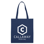 Economy Recycled Tote Bag, Non-Woven - Navy - Silk Screen