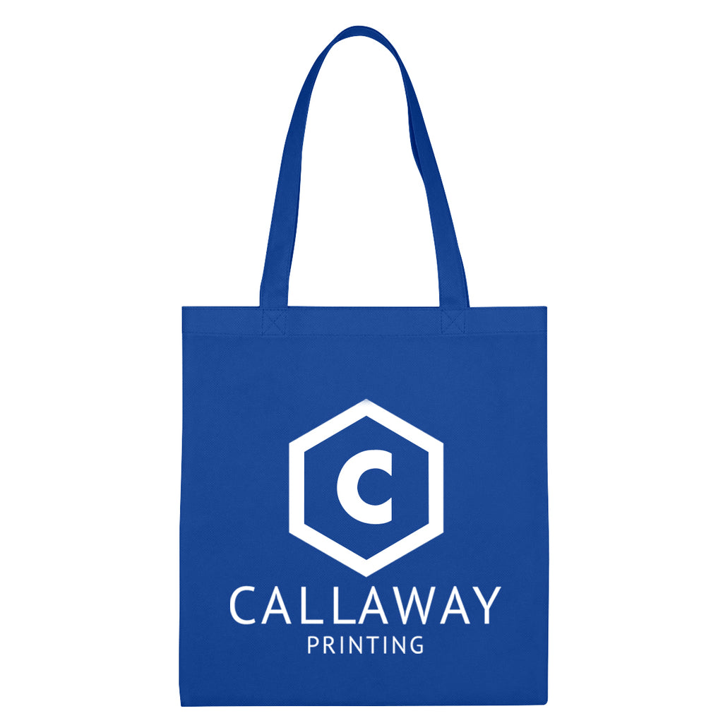 Economy Recycled Tote Bag, Non-Woven - Royal Blue - Silk Screen