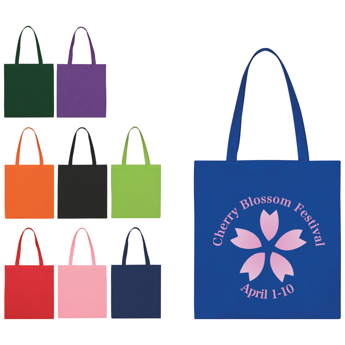Economy Recycled Tote Bag, Non-Woven