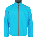 Egmont Lightweight Packable Jacket for Men Embroidery - Aspen Blue/Steel Grey - Front