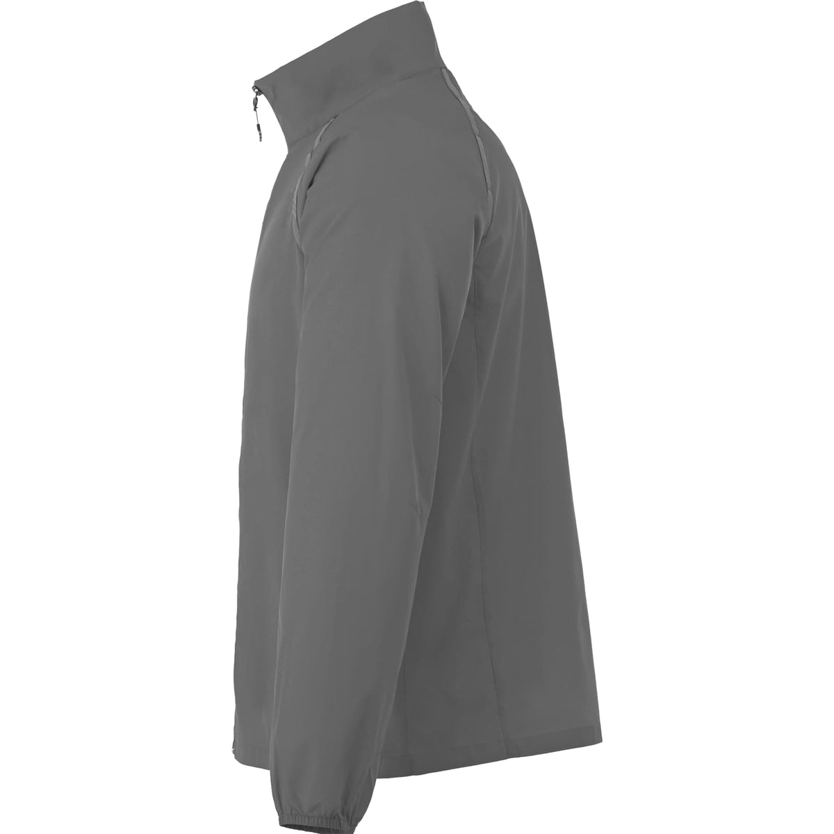 Egmont Lightweight Packable Jacket for Men Embroidery - Grey Storm/Steel Grey - Left Side