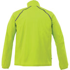 Egmont Lightweight Packable Jacket for Men Embroidery - Hi-Liter Green/Steel Grey - Back Flat