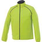 Egmont Lightweight Packable Jacket for Men Embroidery - Hi-Liter Green/Steel Grey - Front Flat