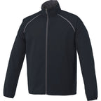 Egmont Lightweight Packable Jacket for Men Embroidery - Navy/Steel Grey - Front Flat