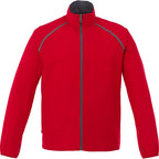 Egmont Lightweight Packable Jacket for Men Embroidery - Team Red/Steel Grey - Flat