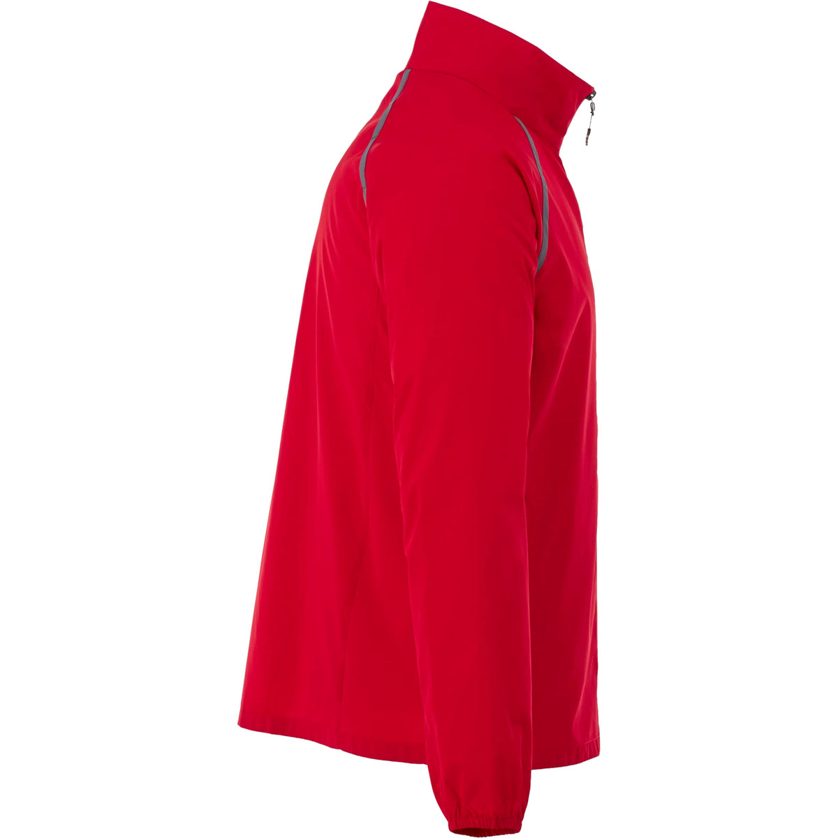 Egmont Lightweight Packable Jacket for Men Embroidery - Team Red/Steel Grey - Right Side