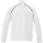 Egmont Lightweight Packable Jacket for Men Embroidery - White/Steel Grey - Back Flat