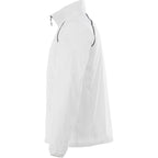 Egmont Lightweight Packable Jacket for Men Embroidery - White/Steel Grey - Left Side
