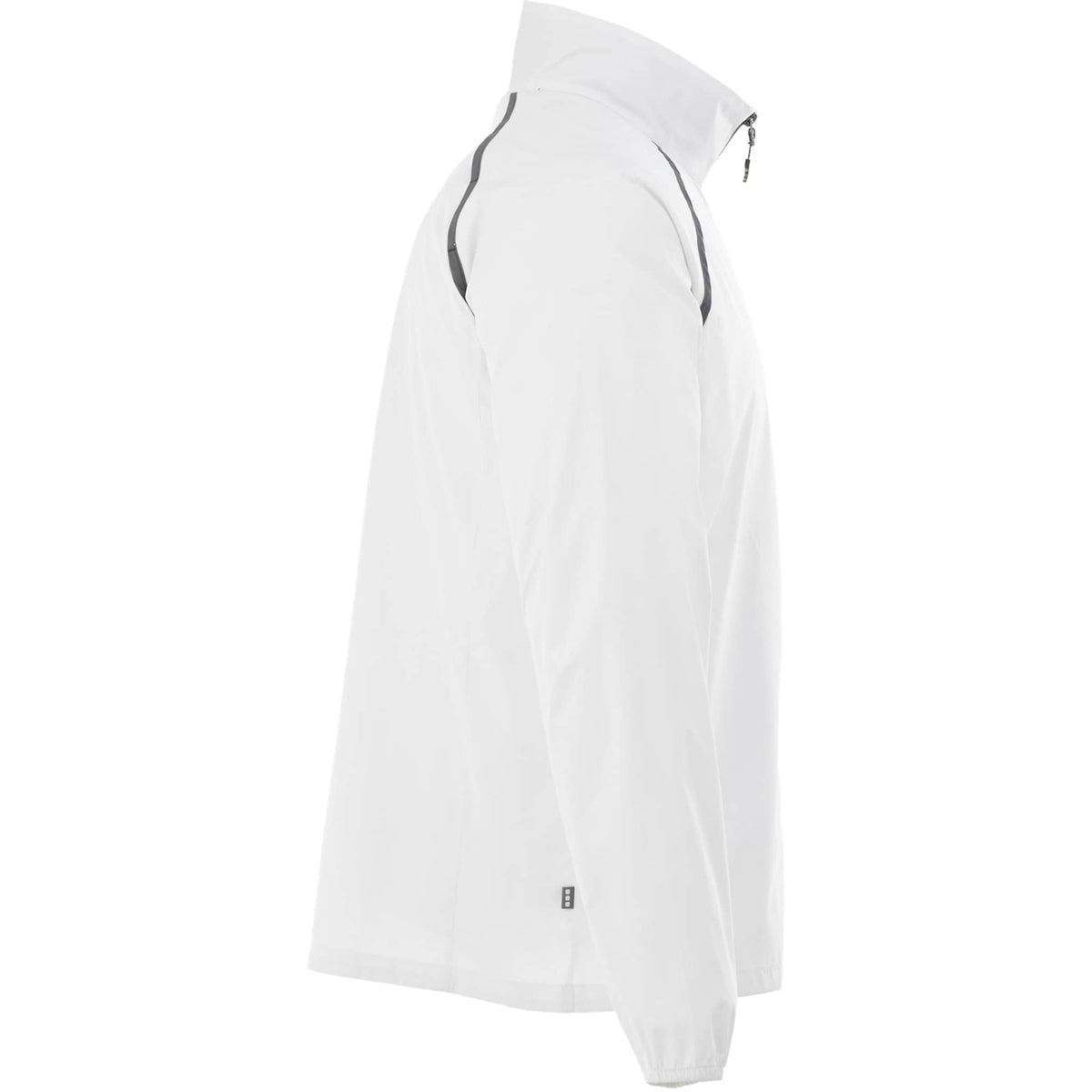 Egmont Lightweight Packable Jacket for Men Embroidery - White/Steel Grey - Right Side